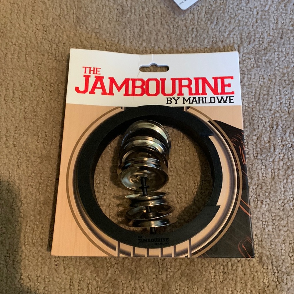 Jambourine tambourine accessory for your guitar. Cool little fun add on